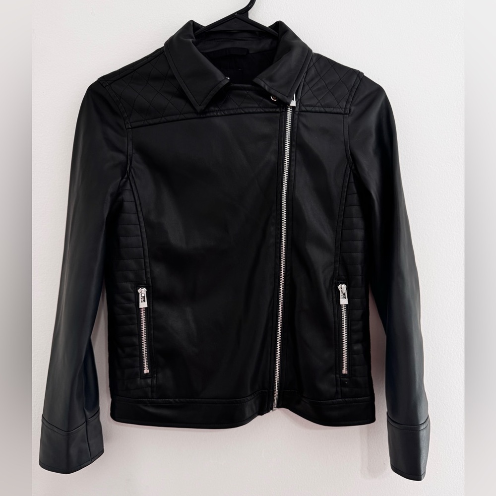 Art Class Black Leather Jacket Kids - Picture 5 of 5